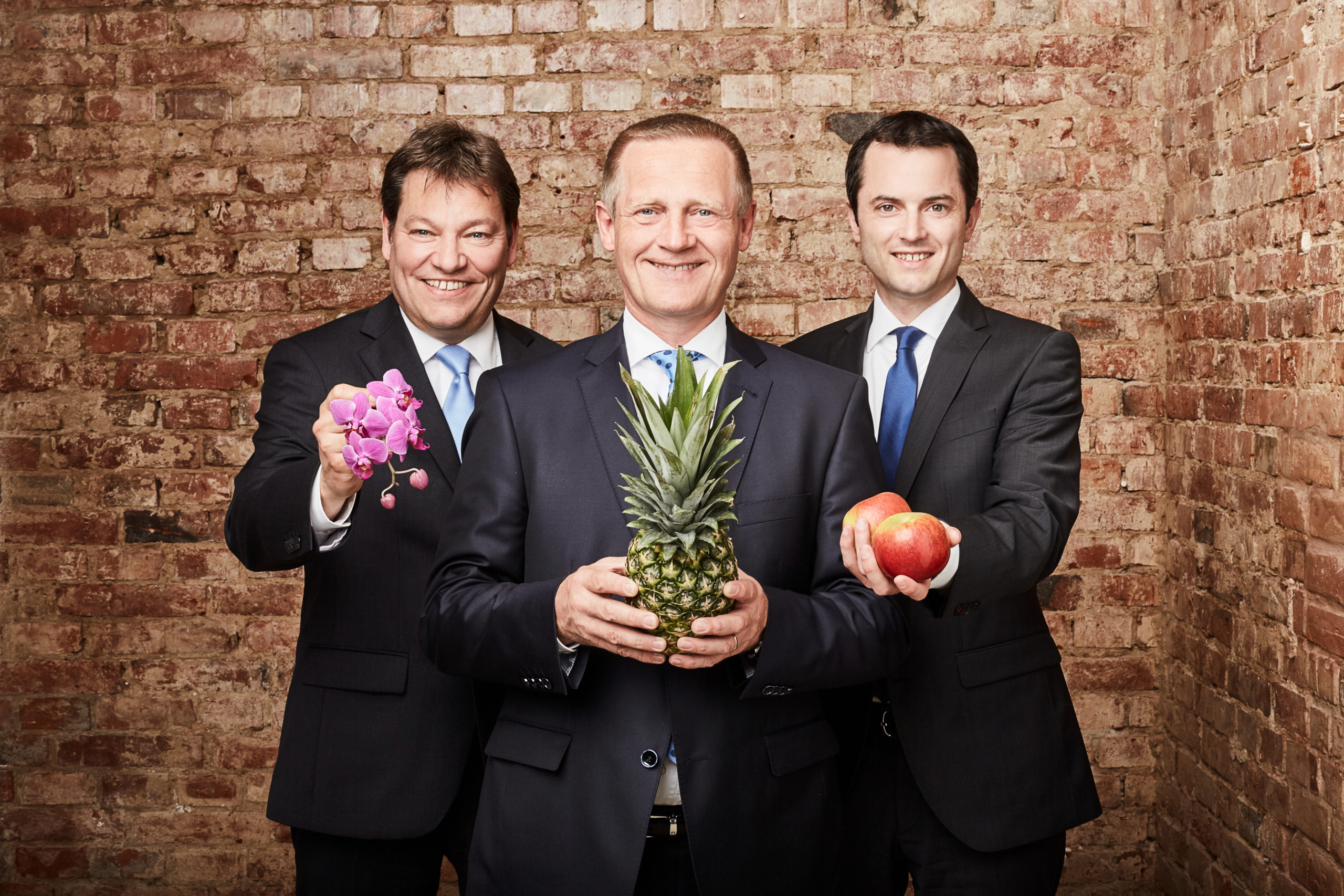 Werbefotografie Portrait mit drei Männern Hannover