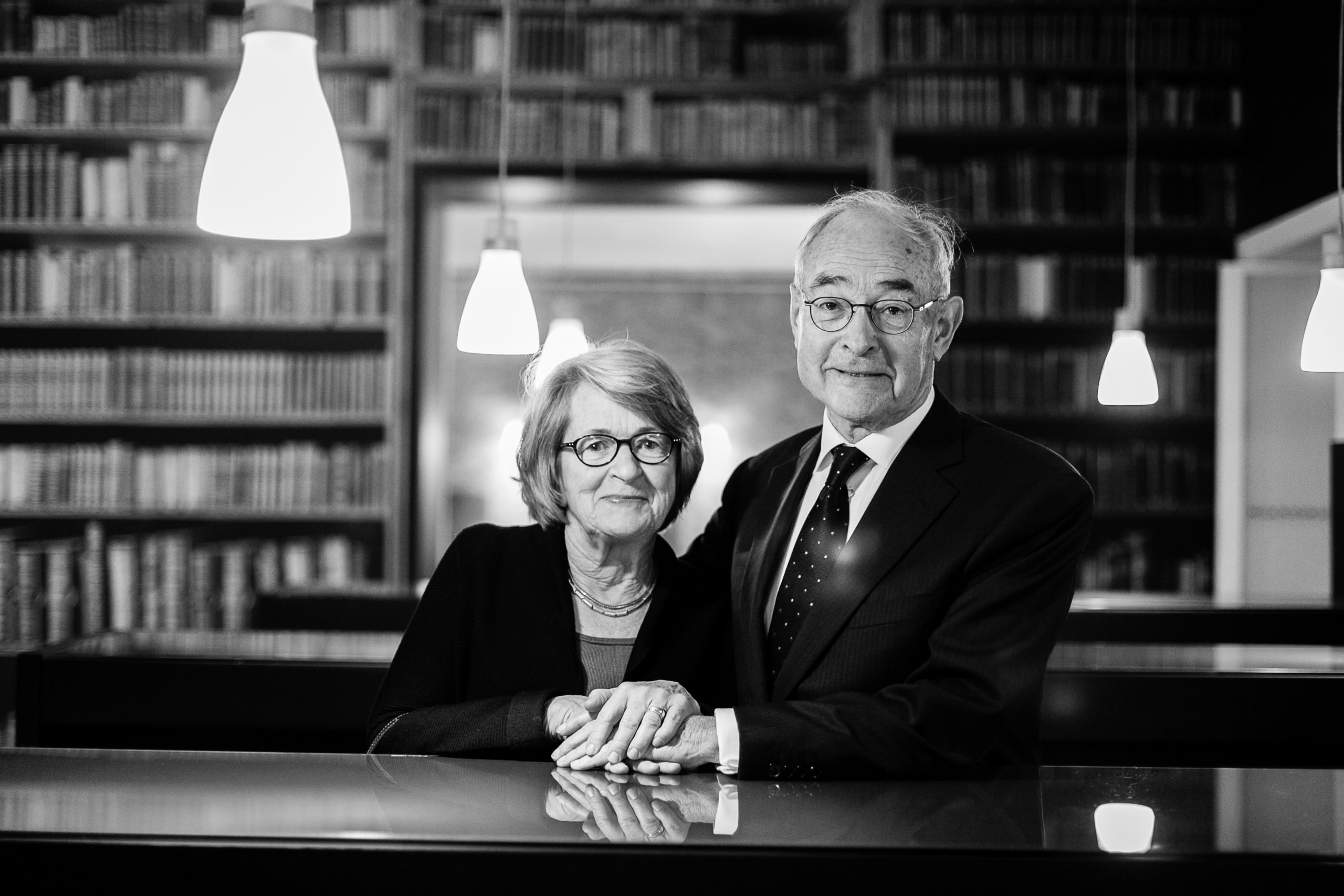 Schwarz Weiß Portrait älteres Ehepaar Hannover